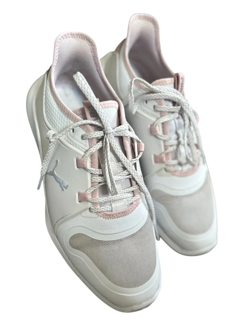 Puma Ignite Ladies Golf Shoes Pink & White Size 9.5